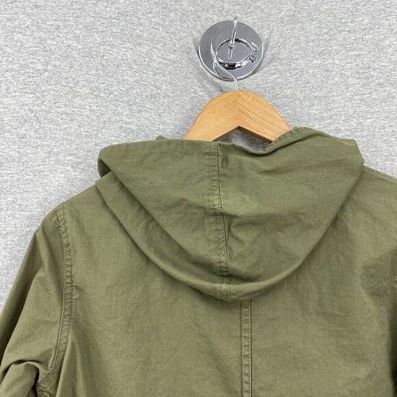 Country Romatic Jacket Women Small Army Green Military Utility Hoodie Detachable - Picture 6 of 15